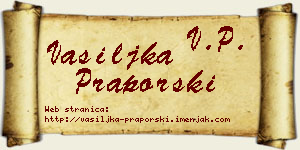 Vasiljka Praporski vizit kartica